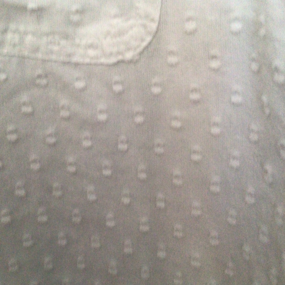 Talbots White Textured Lace-Up Blouse Size 3X roll up sleeve - Picture 4 of 10